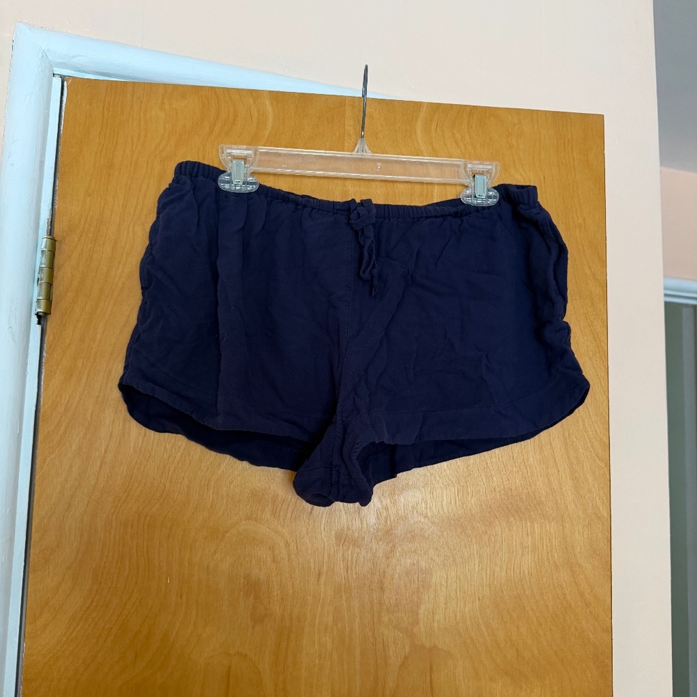 Mossimo Supply Co, Navy Blue Drawstring Shorts, Size L